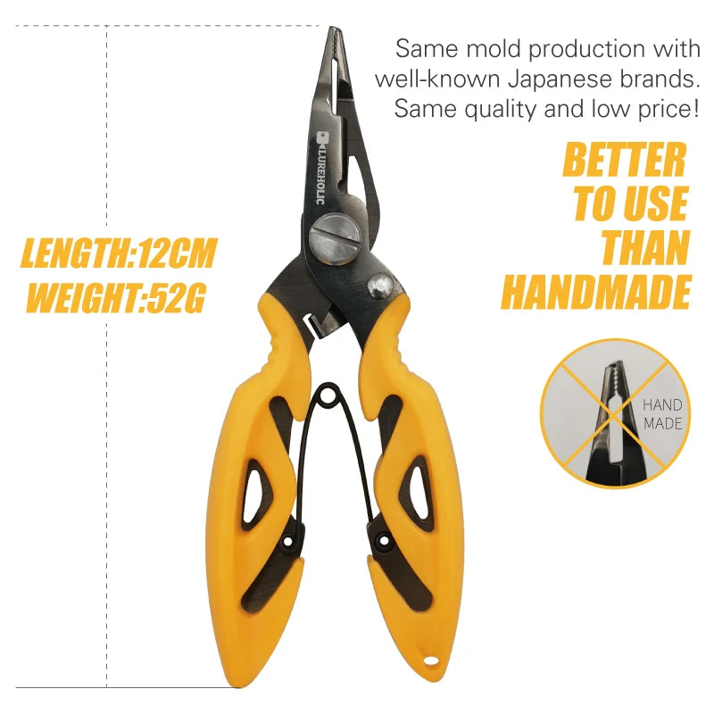Lureholic Titanium Coated Fishing Pliers