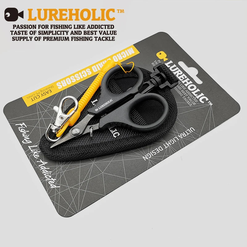 Lureholic Stainless Fishing Scissors - Serrated