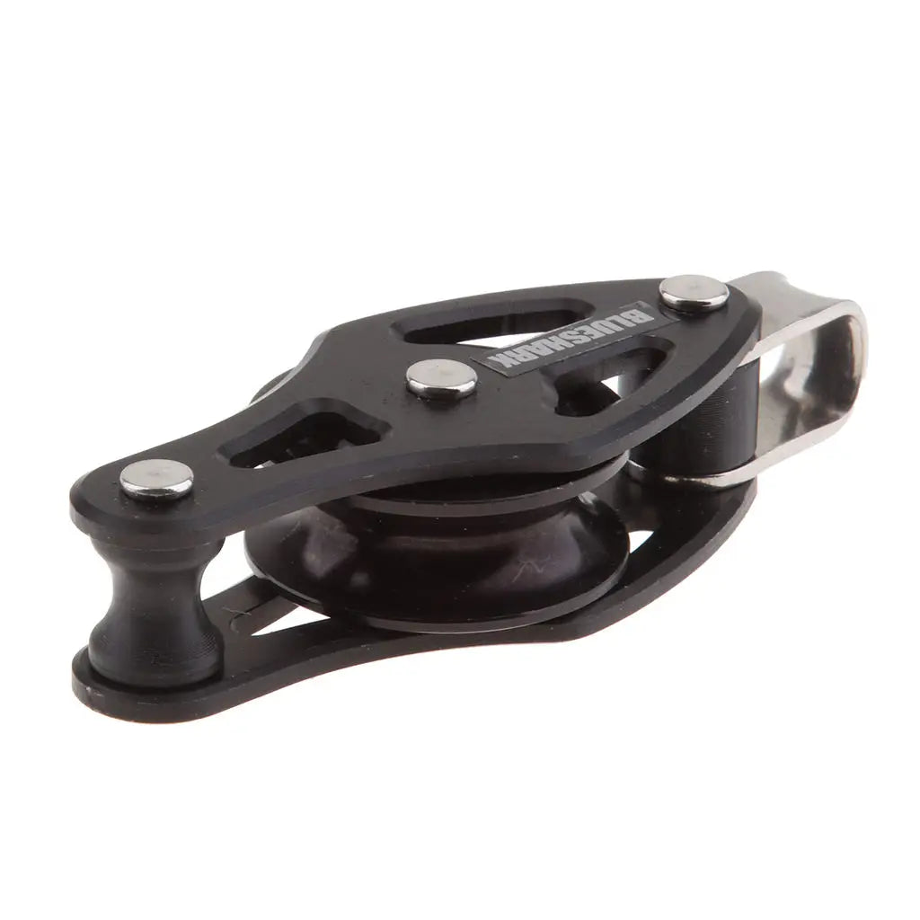 Black Pulley Block Single 28mm for Yachting