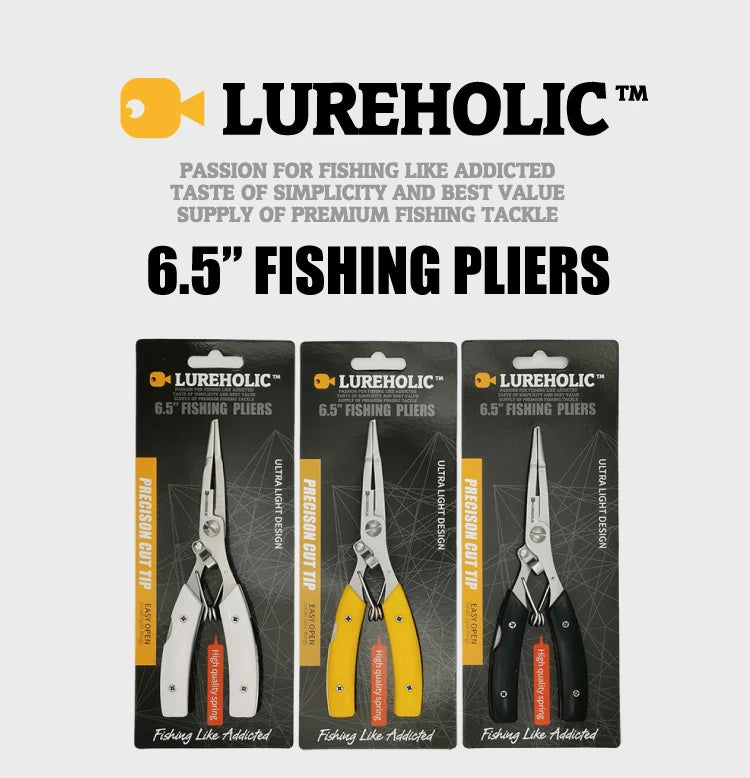 Lureholic Fishing Mini Pliers - For gripping + Cutting - Combo available