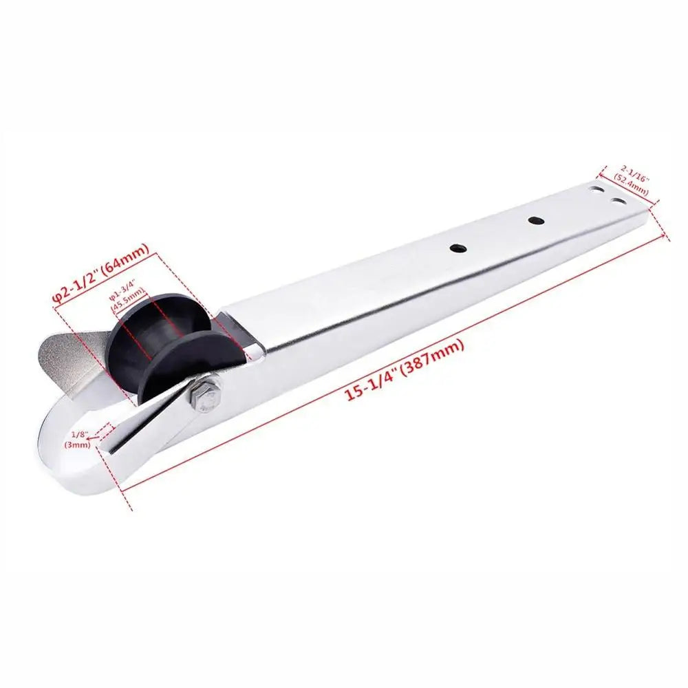 1 x Fairlead Bow Anchor Roller -  Polished Stainless