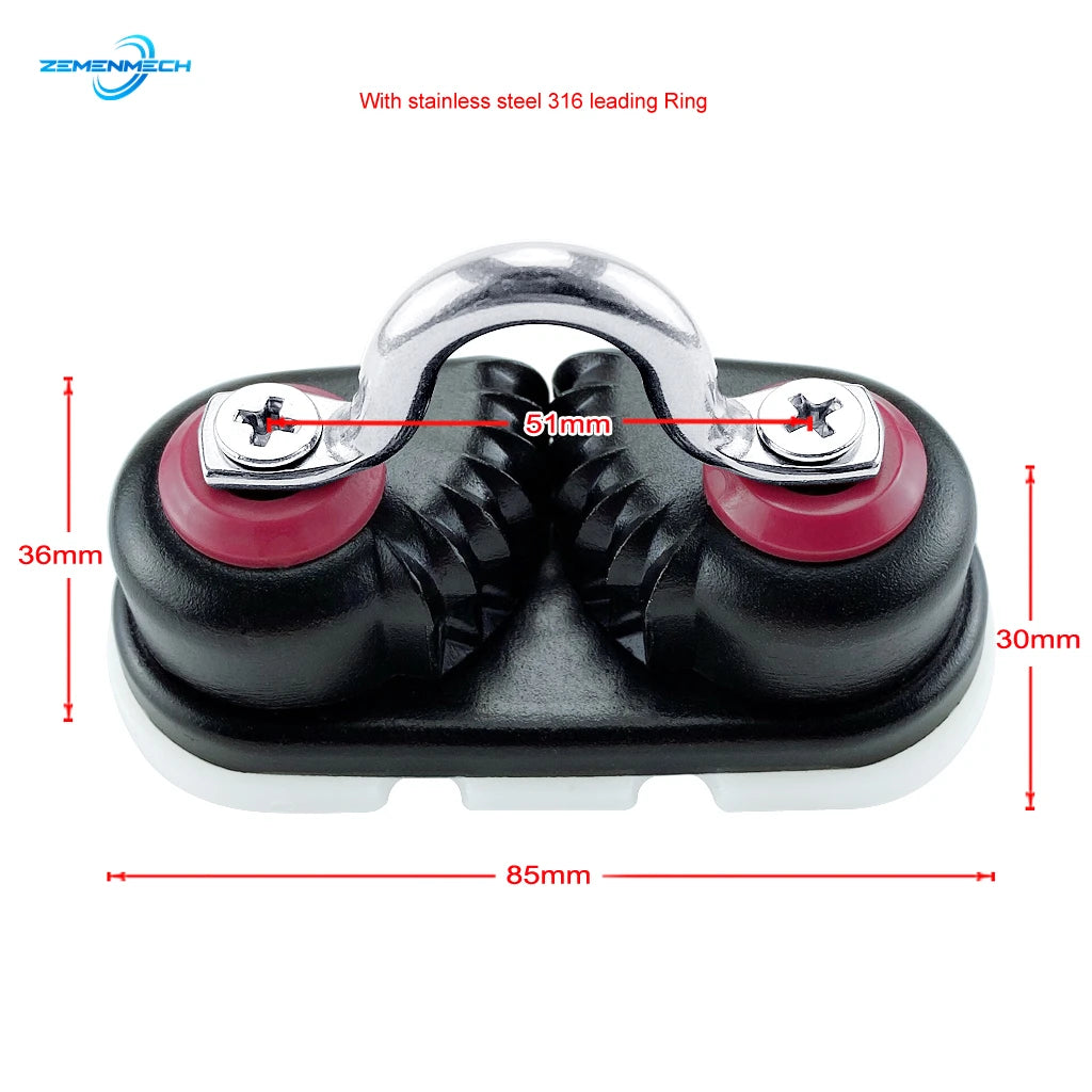 1pc - Cam Cleat with Leading Ring - Max Line 15mm