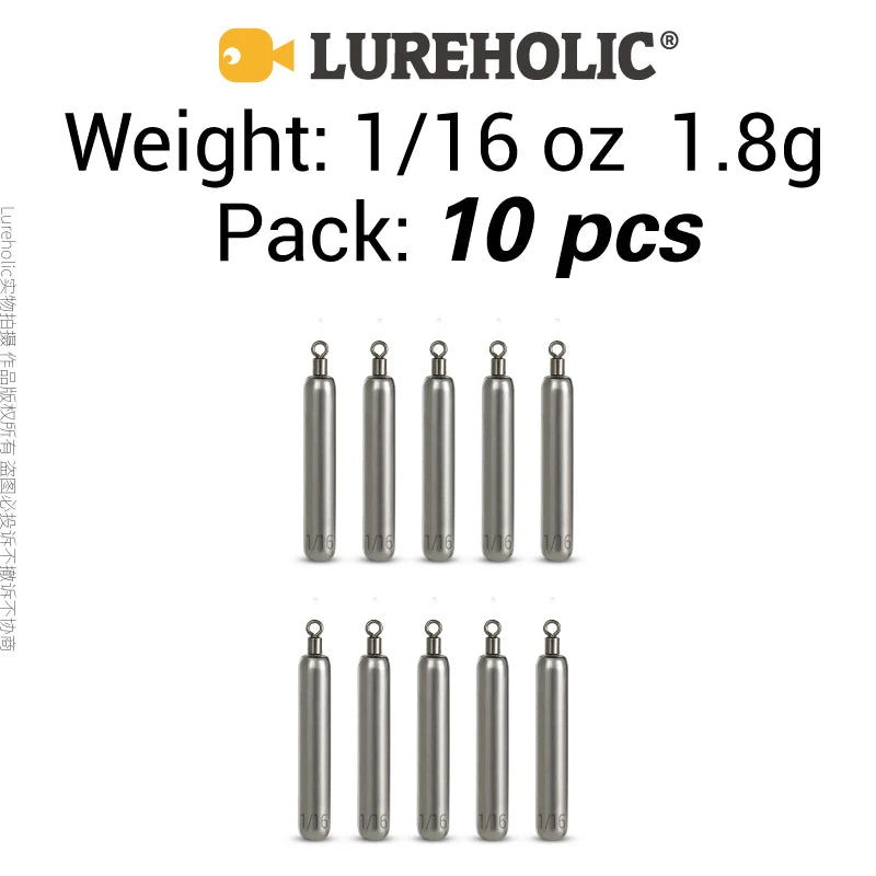 Lureholic Tungsten Free Rig Weight 1.3g - 14g - Get the benefits of Tungsten!