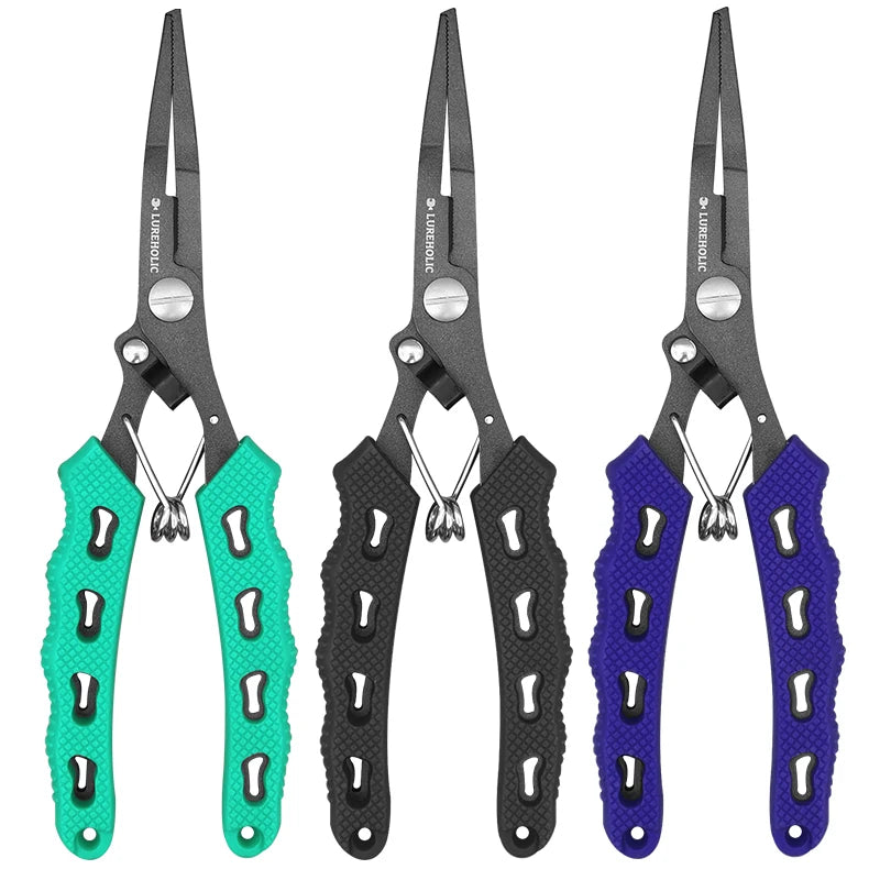Lureholic PTFE Coated Fishing Pliers 18cm - Remove hooks, Cut braided Line