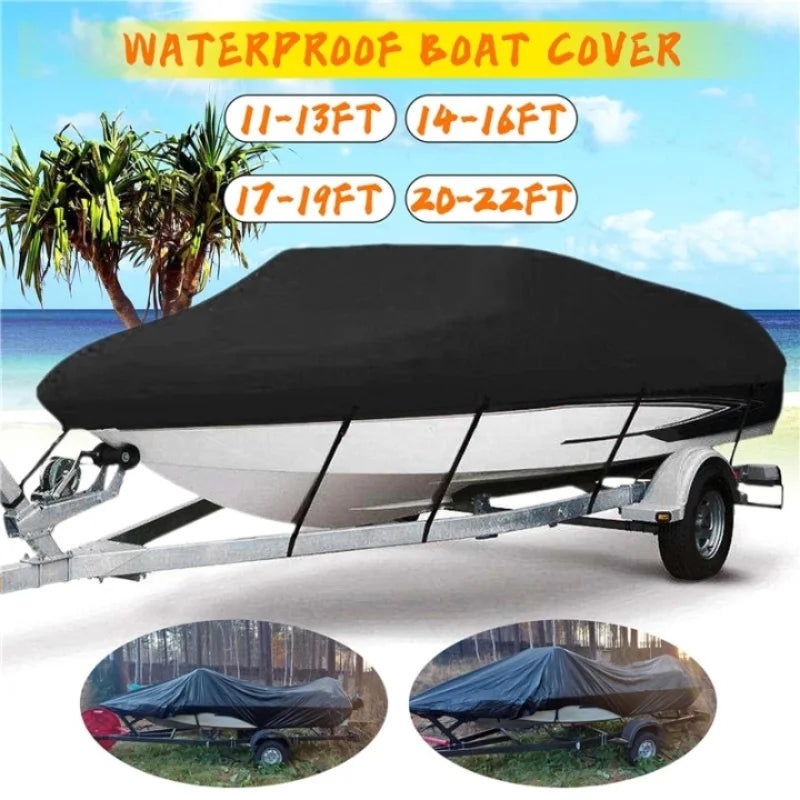 Speed/Power Boat Cover 11- 22FT - Heavy Duty & Waterproof