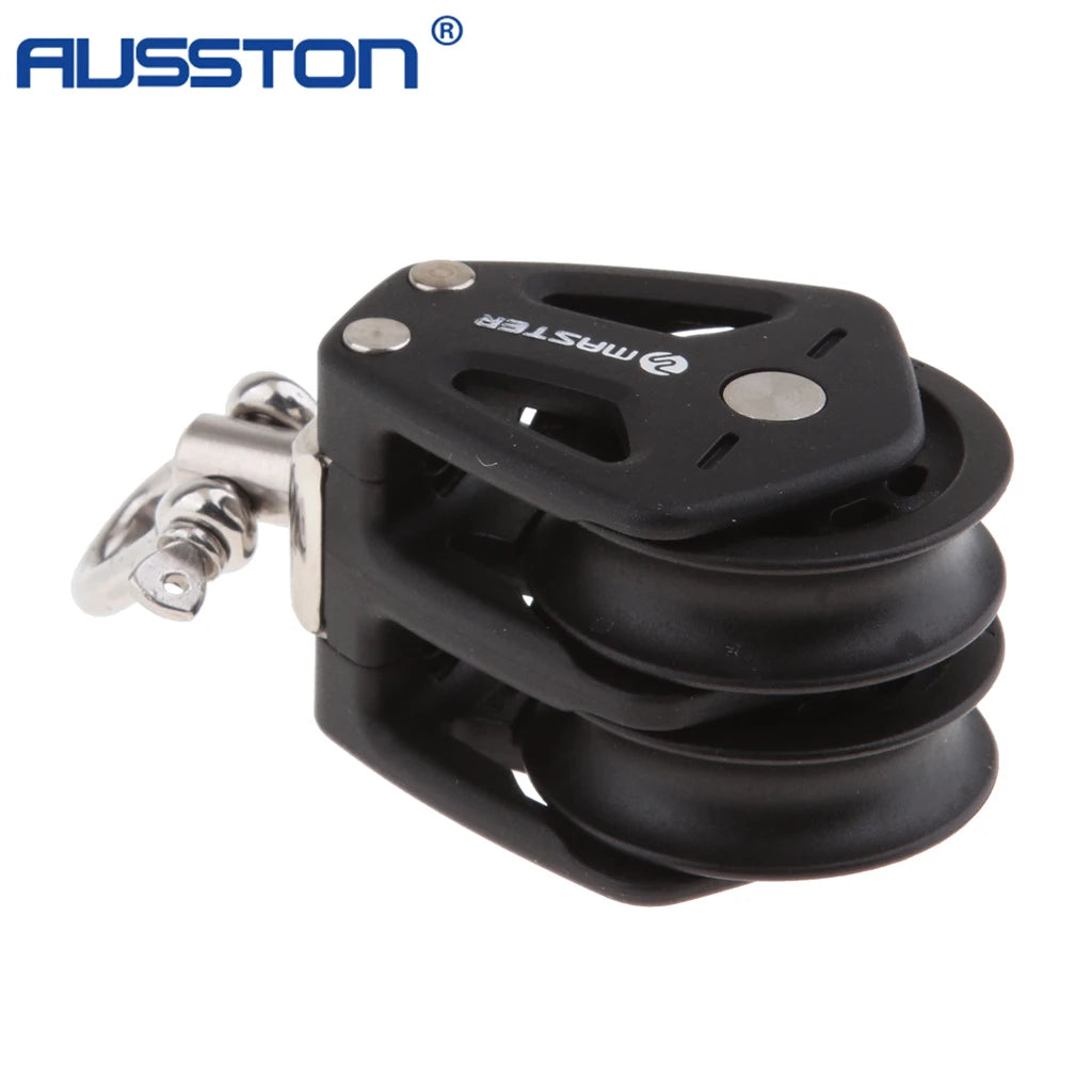 35mm Double Pulley Bearing Block with SS Swivel