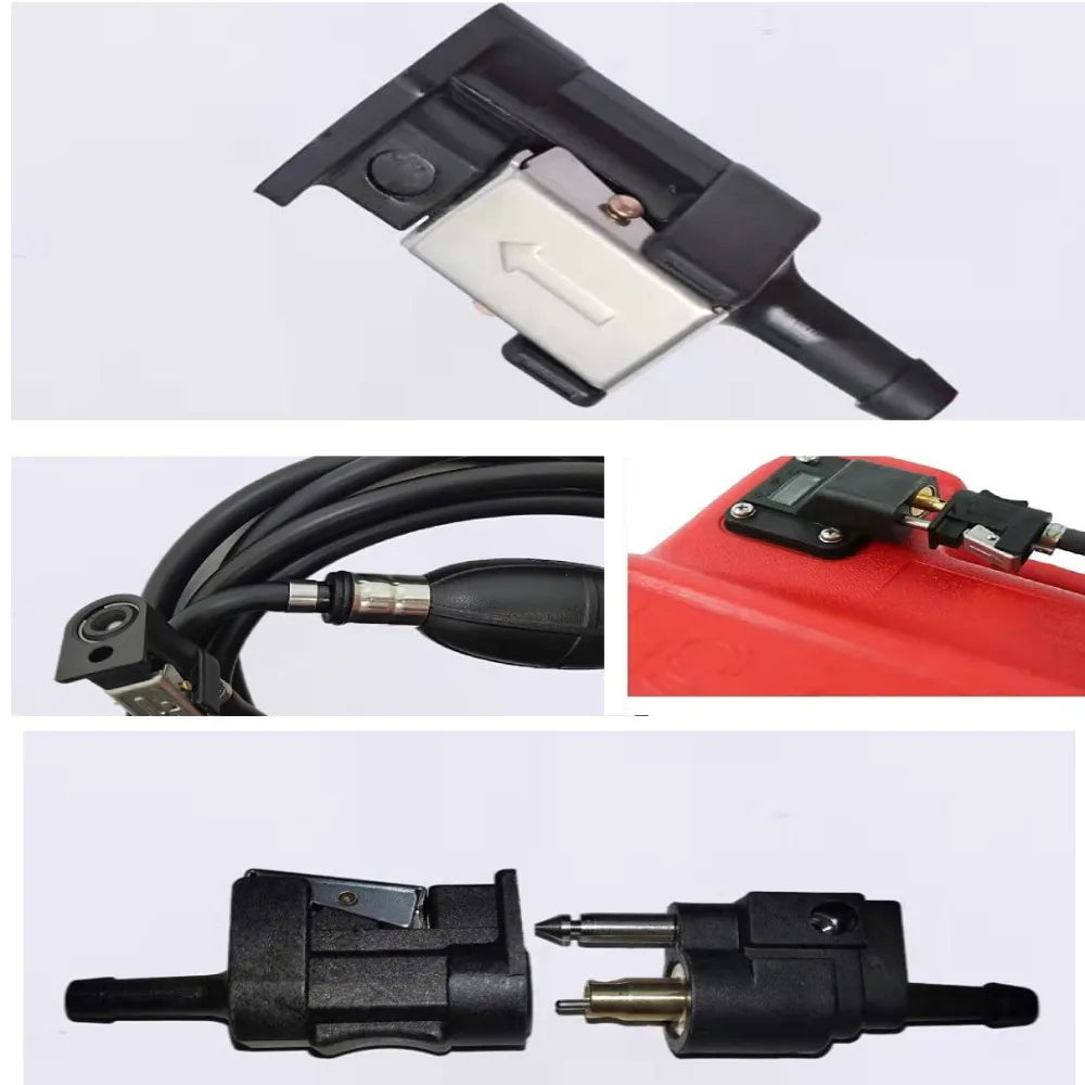 Outboard Fuel Line Connector - Male & Female Connectors