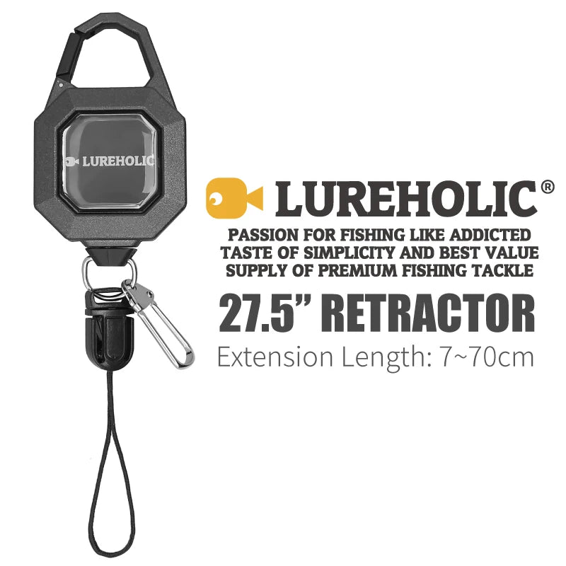 Lureholic Retractor w/ Pull-stop & Cutter, Length: 7~70cm