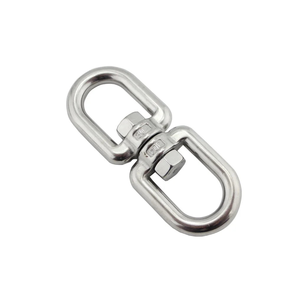 Eye To Eye Stainless Steel 304 Anchor Swivel 4mm 5mm 6mm 8mm 10mm Heavy Duty Stainless Steel Marine Anchor Chain Swivel