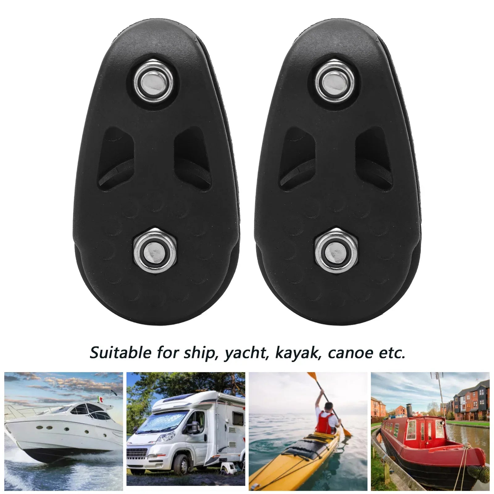 Pulley Block for Kayaks or Yachts - 2 Pieces