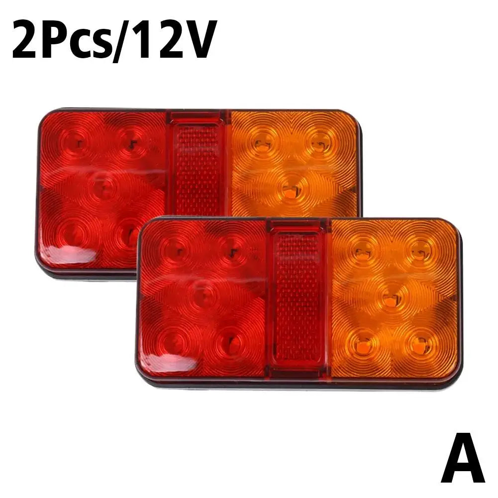 2Pcs 12V-48v IP65 10 LED Tail Light Taillight