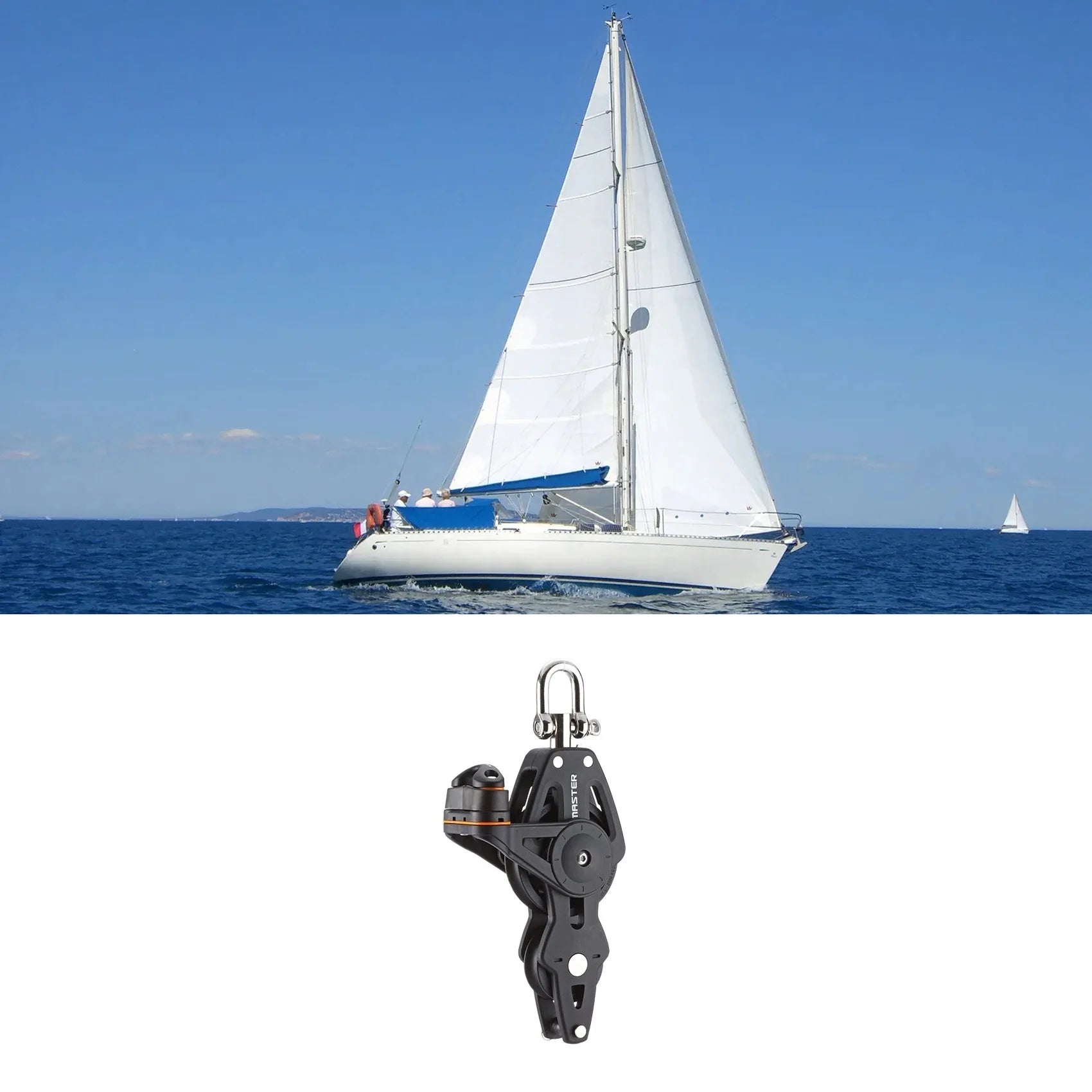 35mm Single Swivel Wichard Pulley
