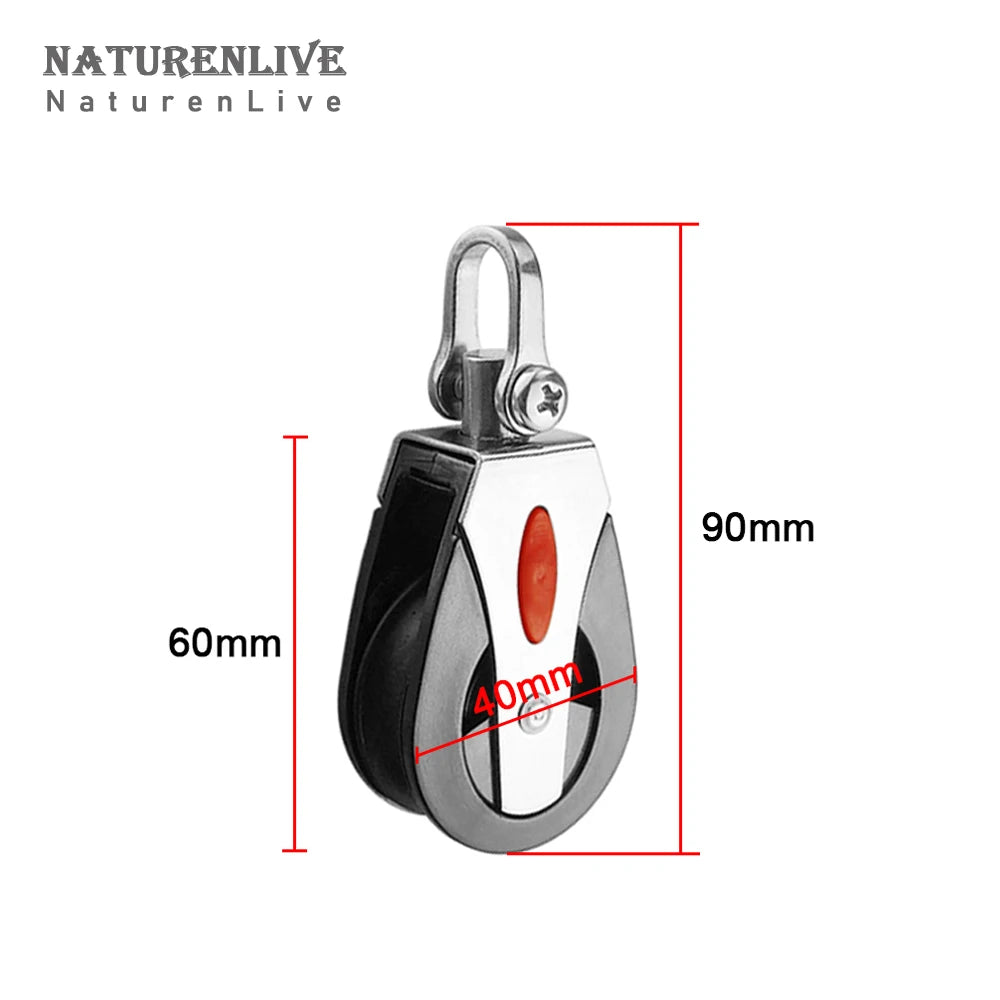 316 SS Swivel Nylon Pulley - 1/2/4/6/8Pcs