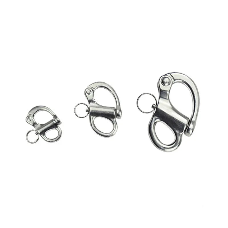 Fixed SS Snap Shackle with Quick Release Pin