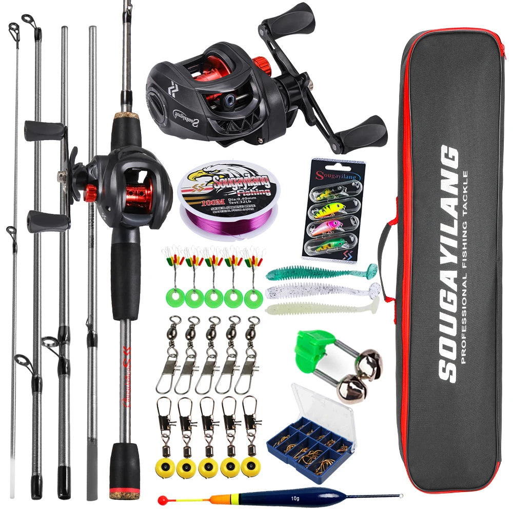 Baitcasting Fishing Rod & Reel Full Kit - 2 Options available
