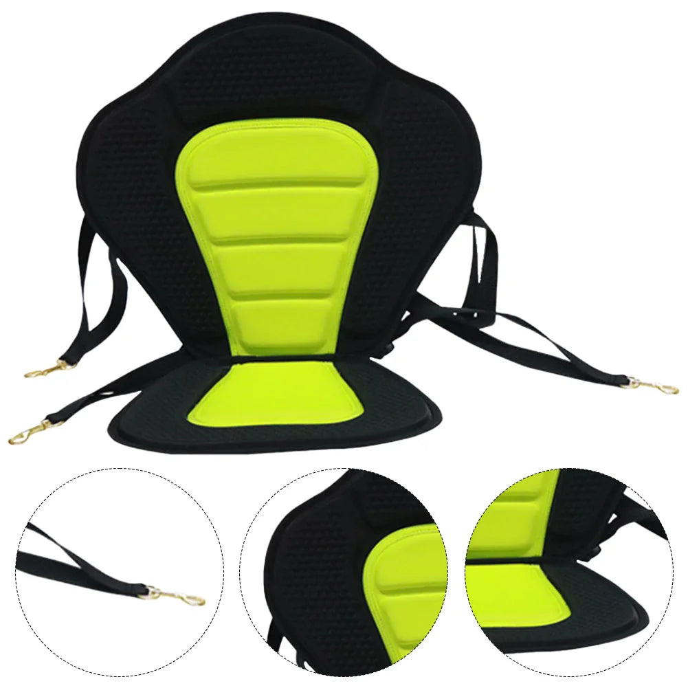 Paddle Board Seat Adjustable Kayak Seat Padded Canoe Backrest Seat with Detachable Storage Bag for Kayaks Rowboats Fishing Boats
