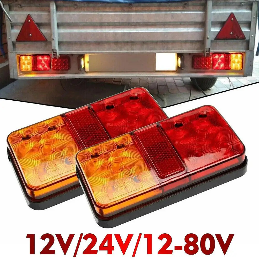 2Pcs 12V-48v IP65 10 LED Tail Light Taillight