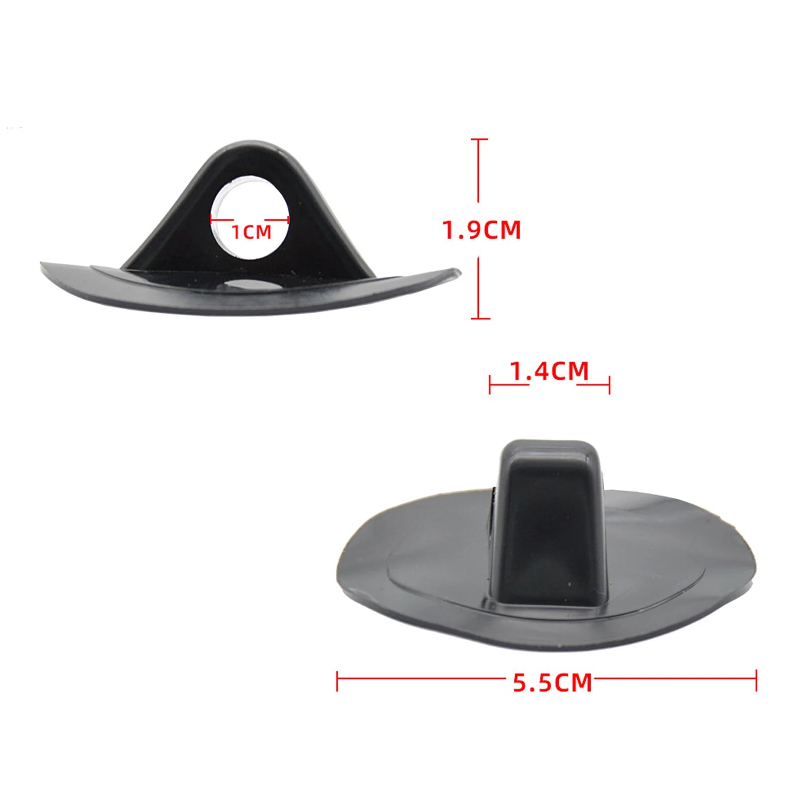 PVC Safety Rope Attachment Points - 2 Black Grommets