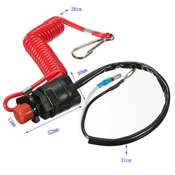 Emergency Kill Stop Switch for Yamaha /Tohatsu Outboard
