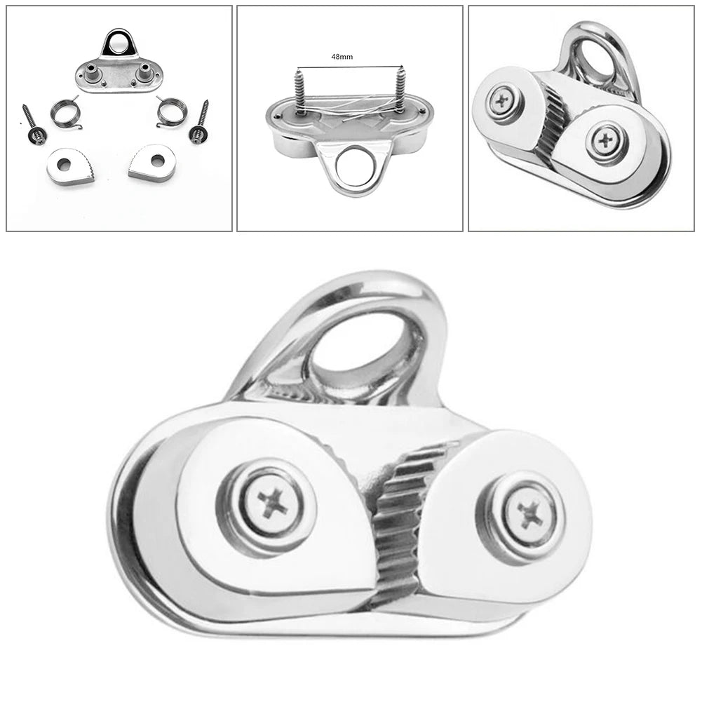 Stainless Steel Cam Cleat / Fairlead 85 X 38mm