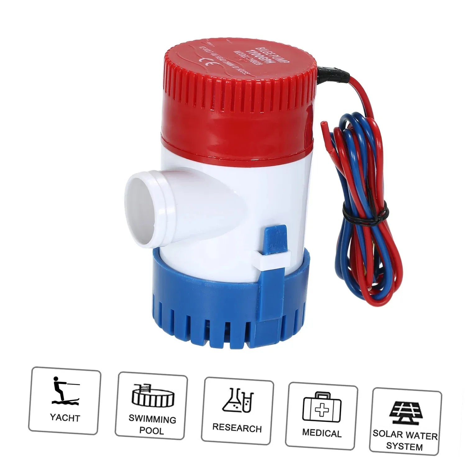 12V Electric Pump 70Litres/Min Marine Bilge Pump - Submersible