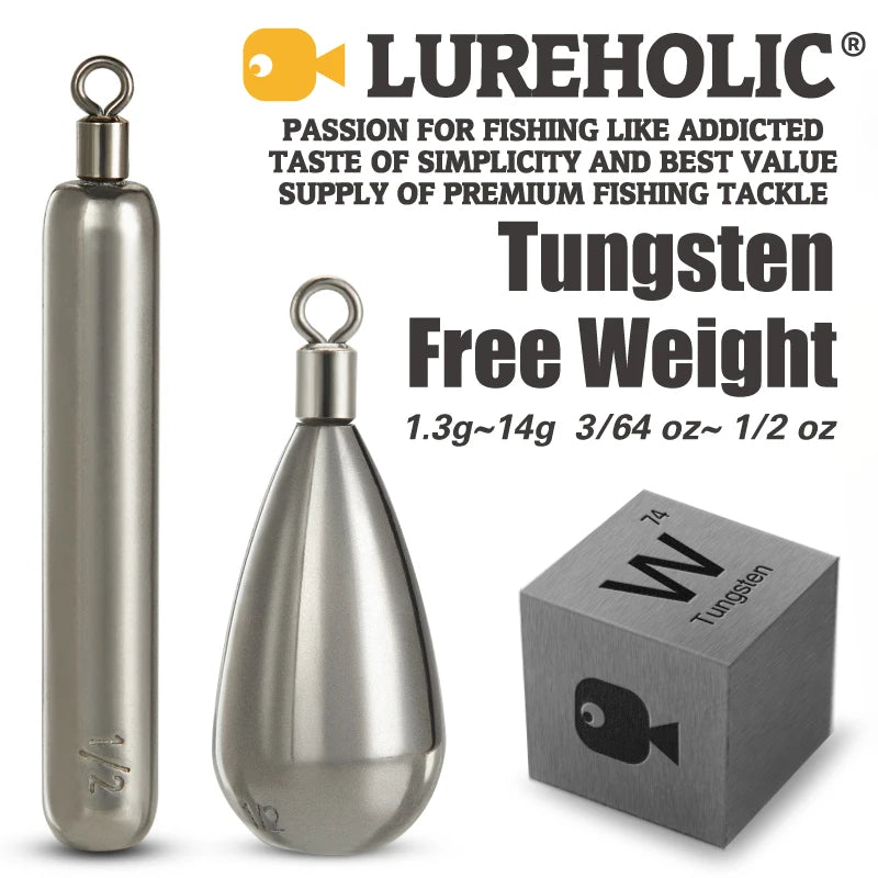 Lureholic Tungsten Free Rig Weight 1.3g - 14g - Get the benefits of Tungsten!