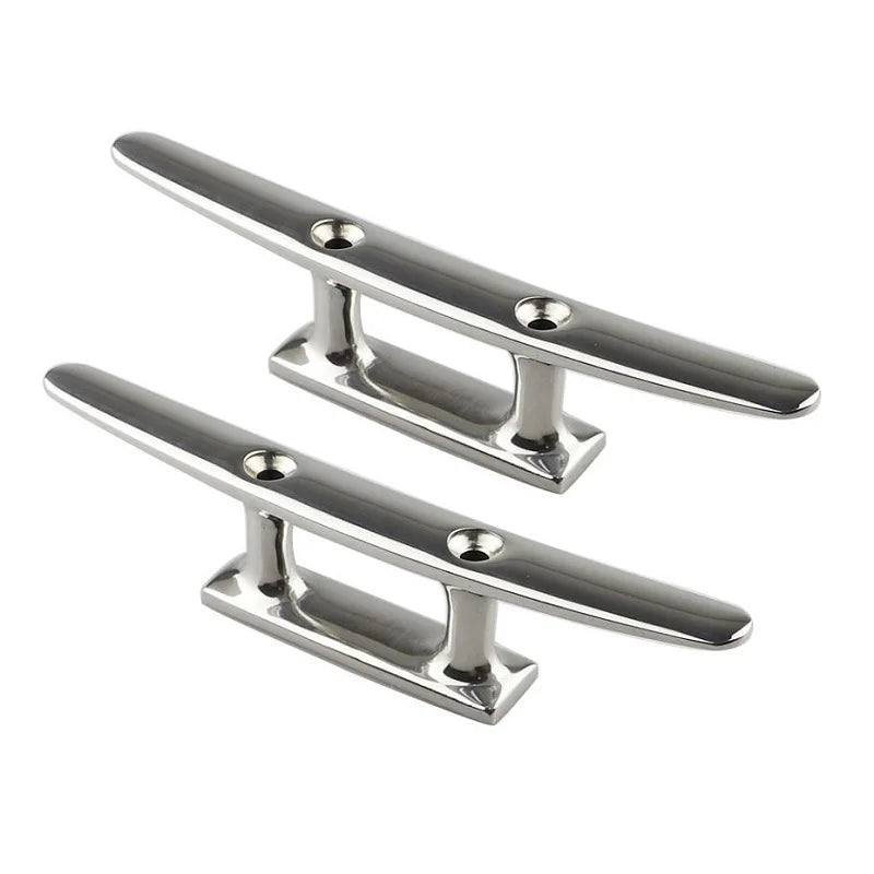 2pcs - 4in, 5in, 6in & 8in Mooring Cleat - 316 Stainless