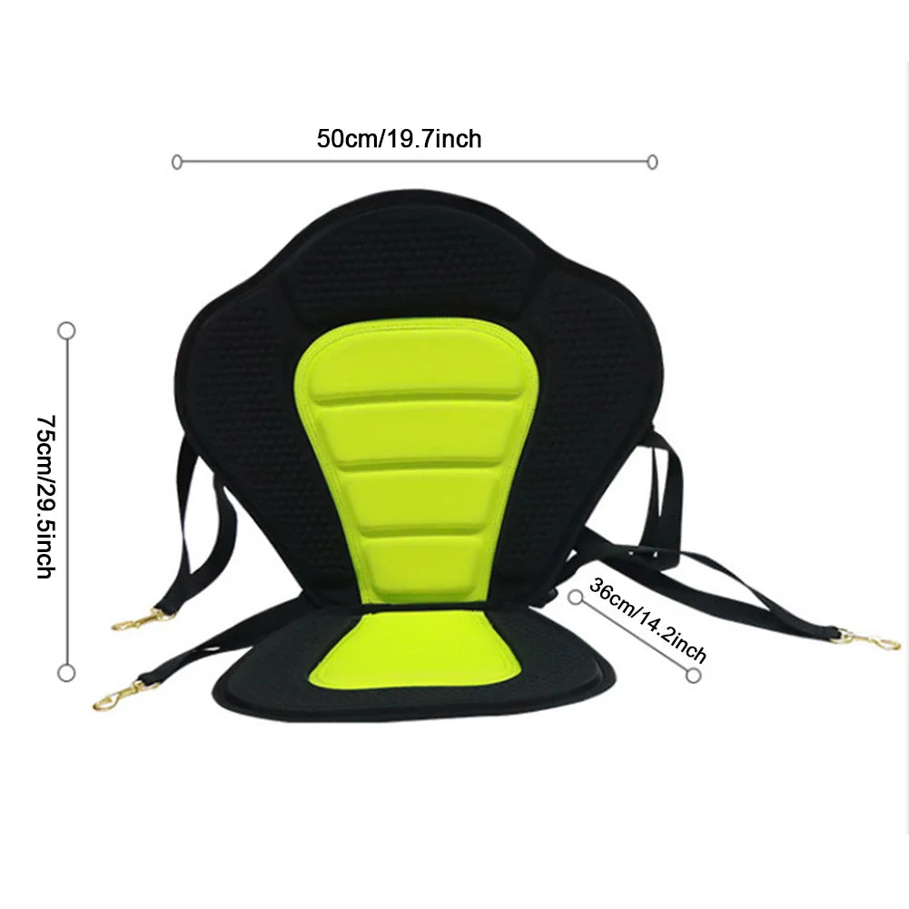 Paddle Board Seat Adjustable Kayak Seat Padded Canoe Backrest Seat with Detachable Storage Bag for Kayaks Rowboats Fishing Boats