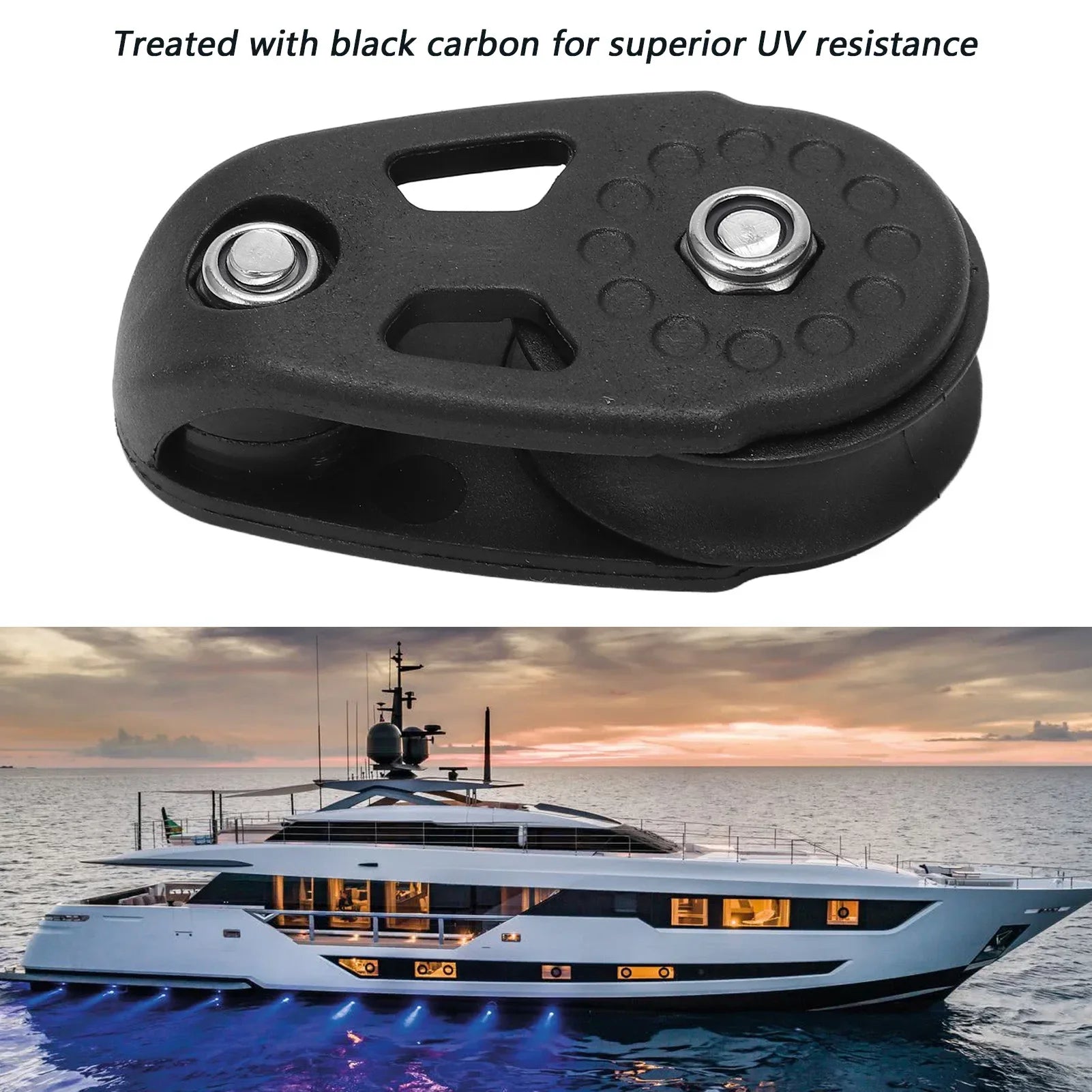 Pulley Block for Kayaks or Yachts - 2 Pieces