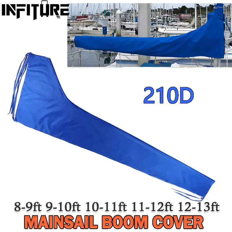 Sail Cover - 210D Mainsail Boom Cover Waterproof Fabric
