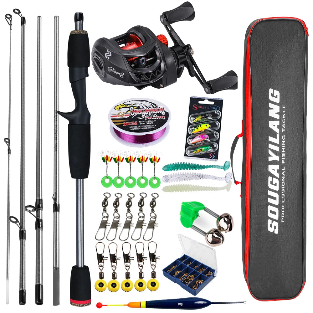 Baitcasting Fishing Rod & Reel Full Kit - 2 Options available