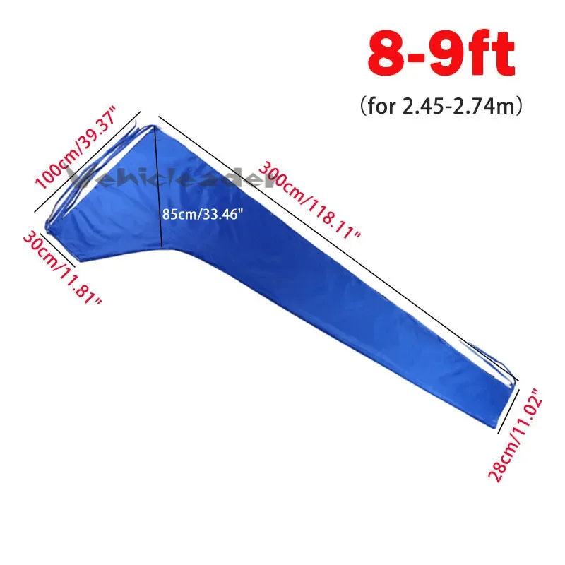 Sail Cover - 210D Mainsail Boom Cover Waterproof Fabric