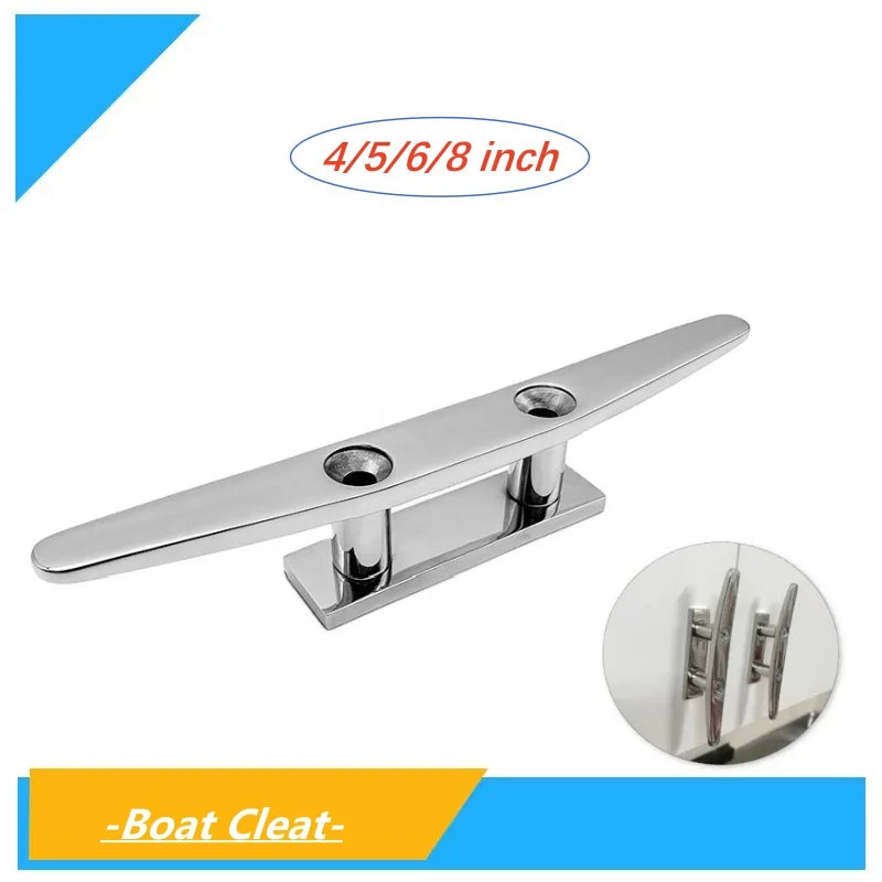 4" 5" 6" 8" Boat Cleat Marine Hardware  - 316 Stainless