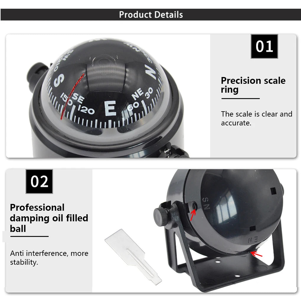 Compact Boat Compass - Mountable