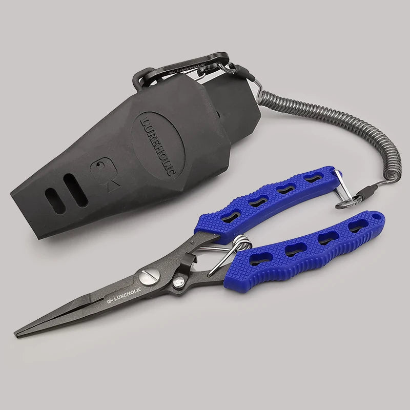 Lureholic PTFE Coated Fishing Pliers 18cm - Remove hooks, Cut braided Line
