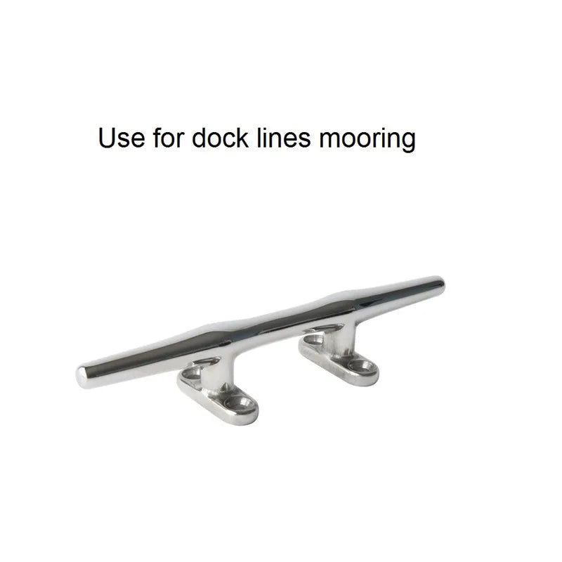 2PCS 316 SS  Mooring Cleat Sizes 4-12in