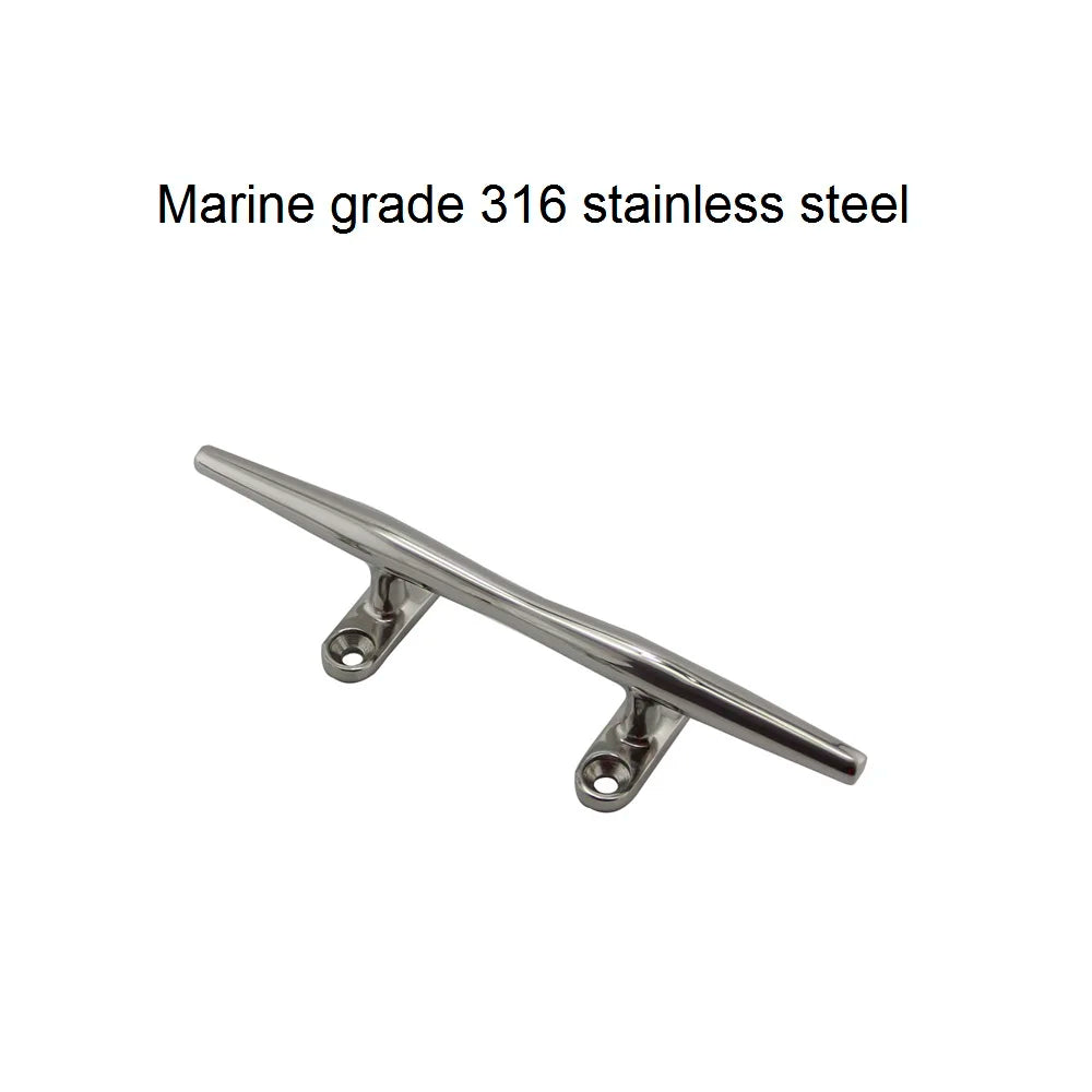 2PCS 316 SS  Mooring Cleat Sizes 4-12in