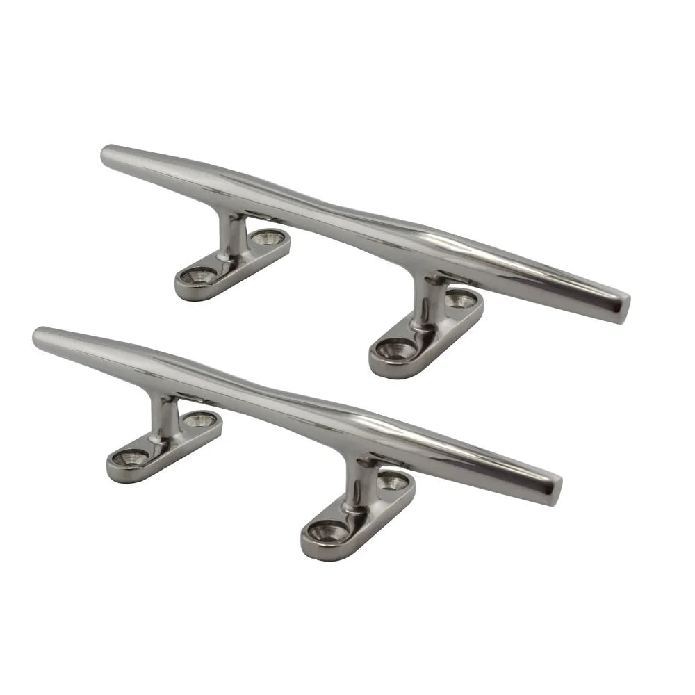 2PCS 316 SS  Mooring Cleat Sizes 4-12in