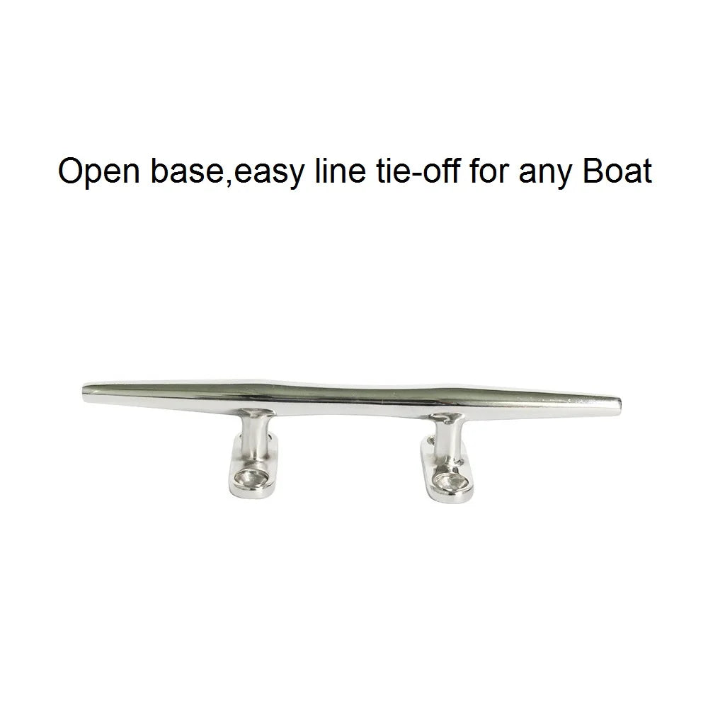 2PCS 316 SS  Mooring Cleat Sizes 4-12in