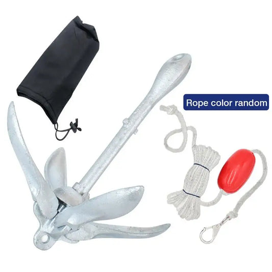 New Folding Anchor Aluminum Claw Shape Boat Anchor For Kayak Canoe Boat Marine Motorboats Fishing Boat Anchors Boat Accessories