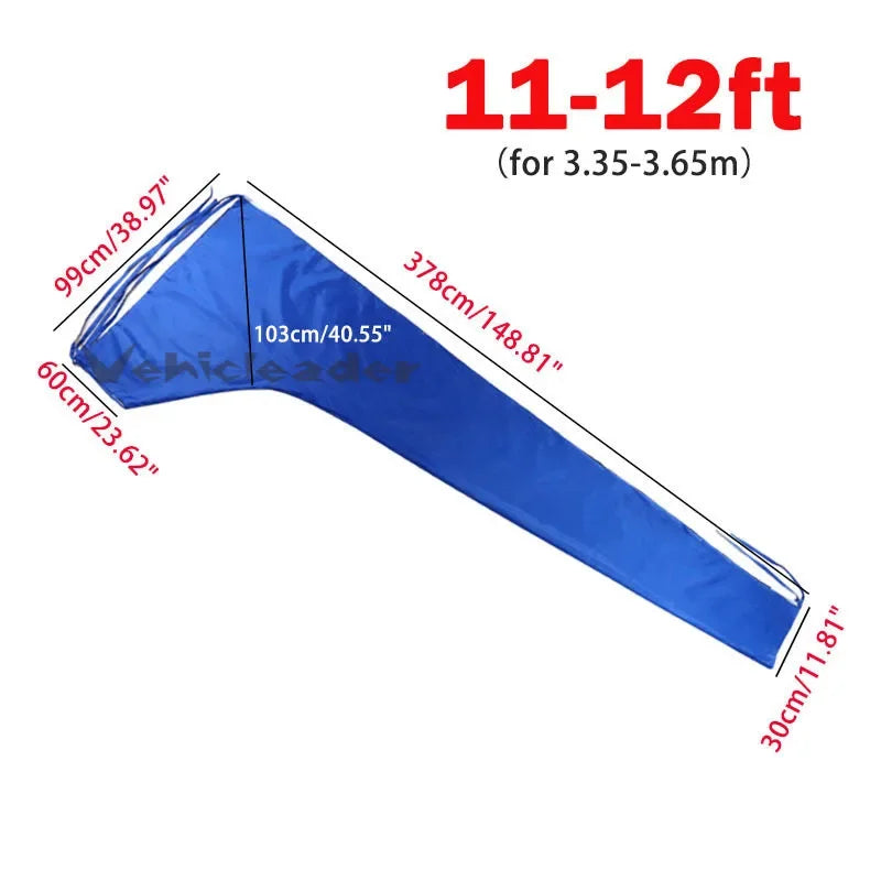 Sail Cover - 210D Mainsail Boom Cover Waterproof Fabric