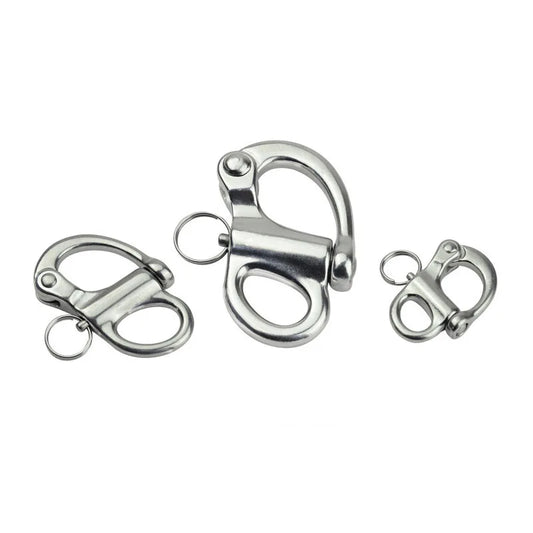 Fixed SS Snap Shackle with Quick Release Pin