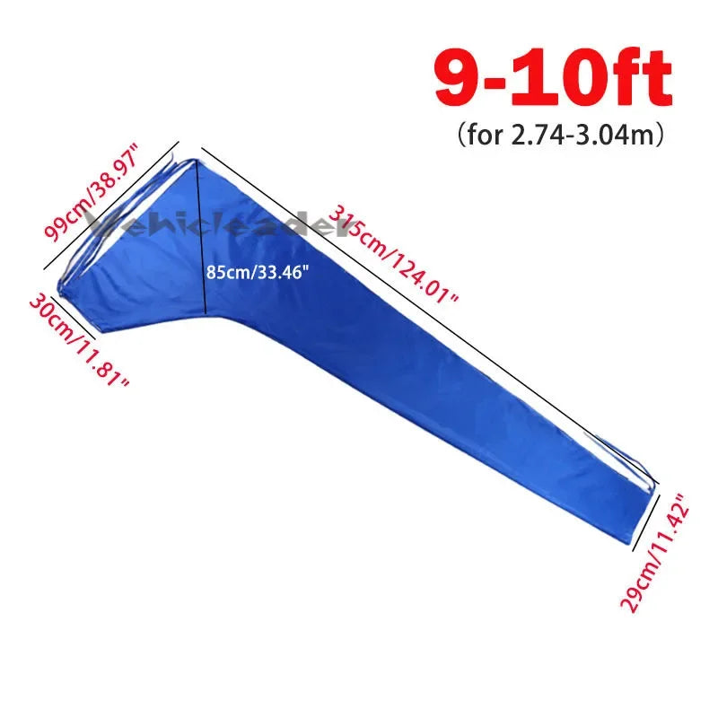 Sail Cover - 210D Mainsail Boom Cover Waterproof Fabric